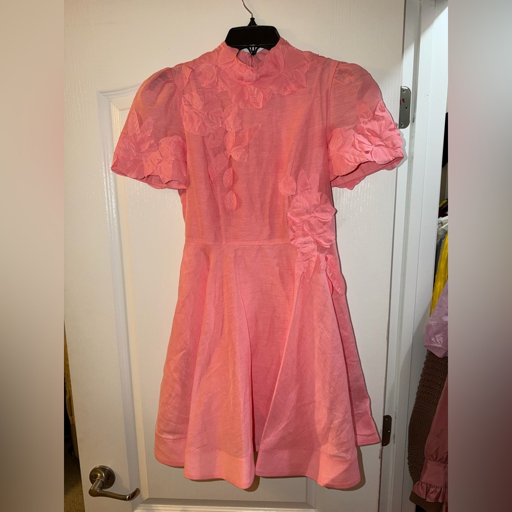 ANTONIO MELANI Pink Floral Appliqué
